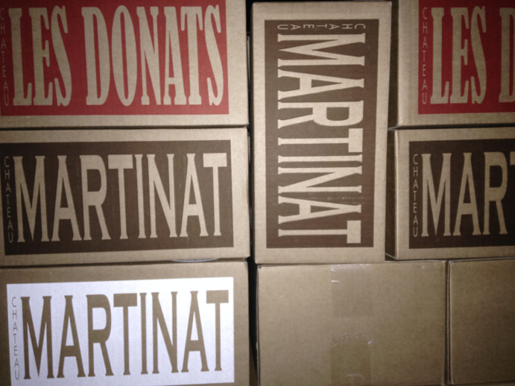Cartons de Chateau Martinat