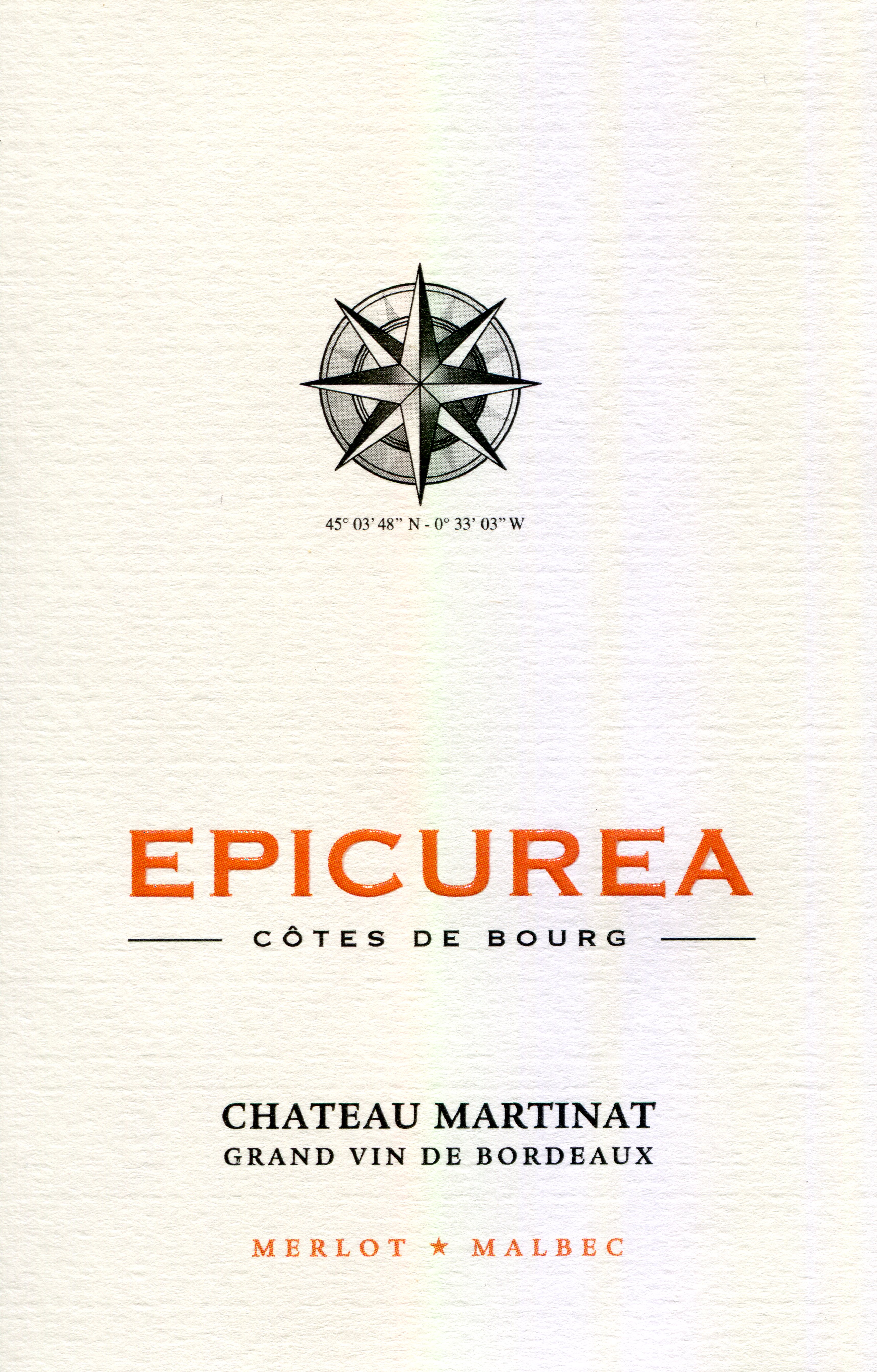 Epicurea de Château Martinat — Cuvée prestige Merlot-Malbec, Côtes de Bourg